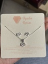 Set Cadena corazón flechado 