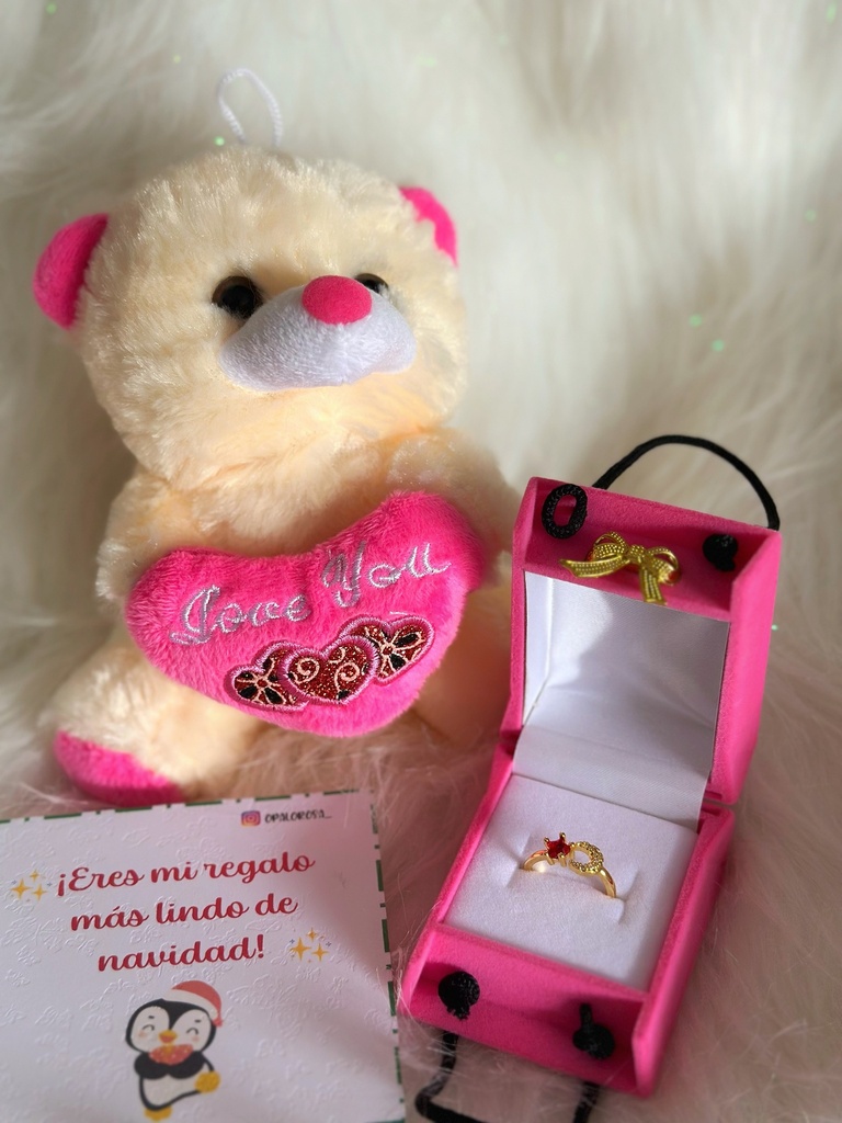 Combo de regalo oso de Navidad 