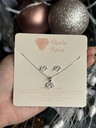 Set Cadena corazón flechado 