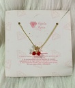 Cadena cereza circon 