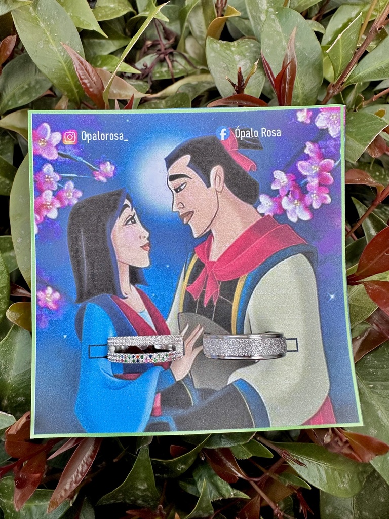Anillos promesa Mulan Primaveral