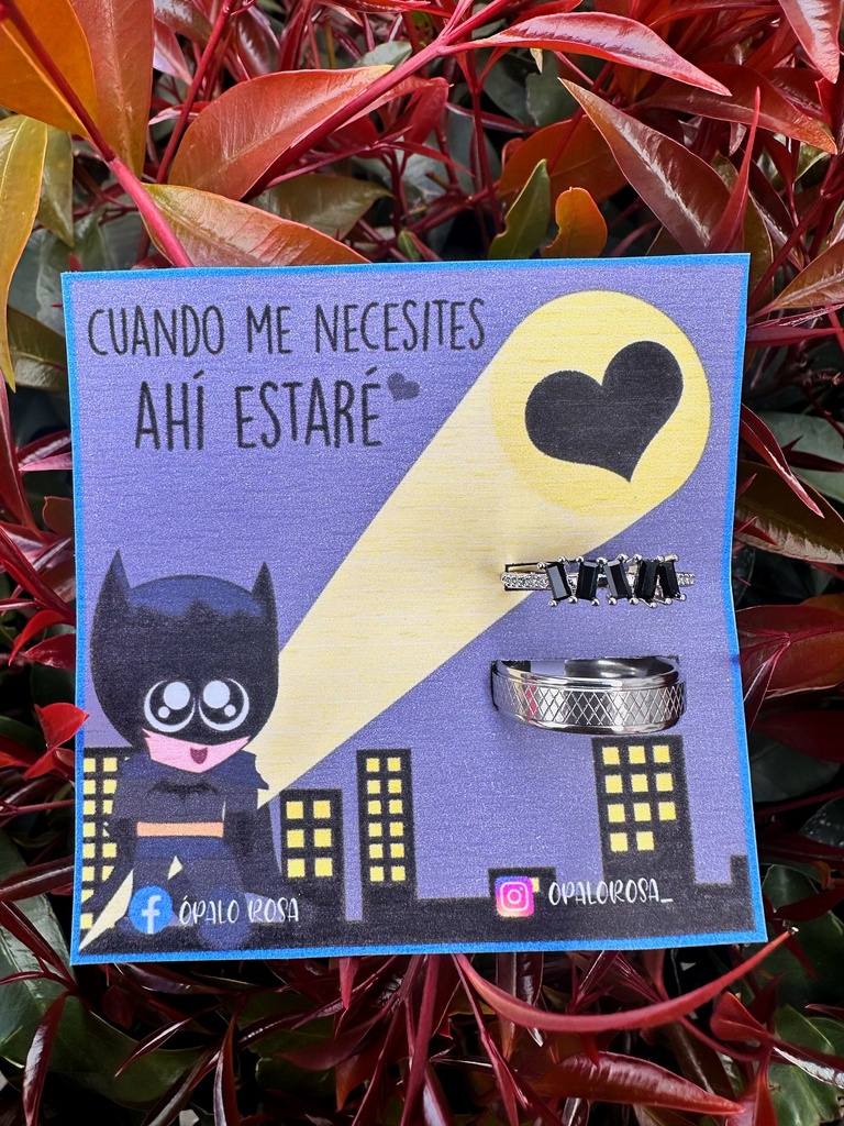 Anillos promesa Batman