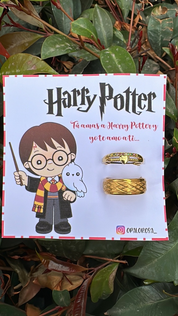 Anillos promesa Harry Potter
