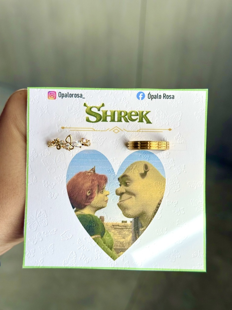 Anillos promesa Shrek