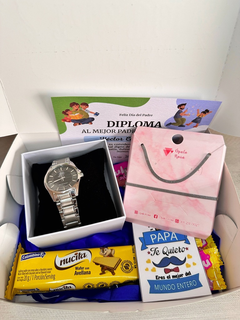 Combo de regalo papá reloj 