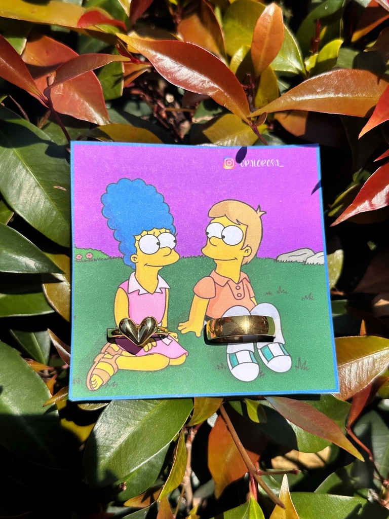 Anillos promesa los Simpson