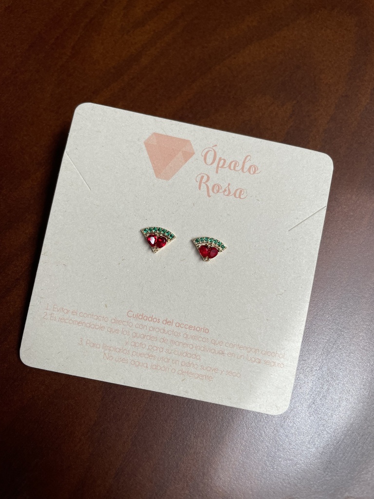 Aretes Sandía 