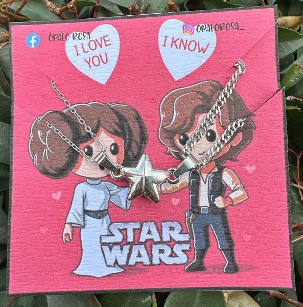 Juego de cadenas pareja Star Wars