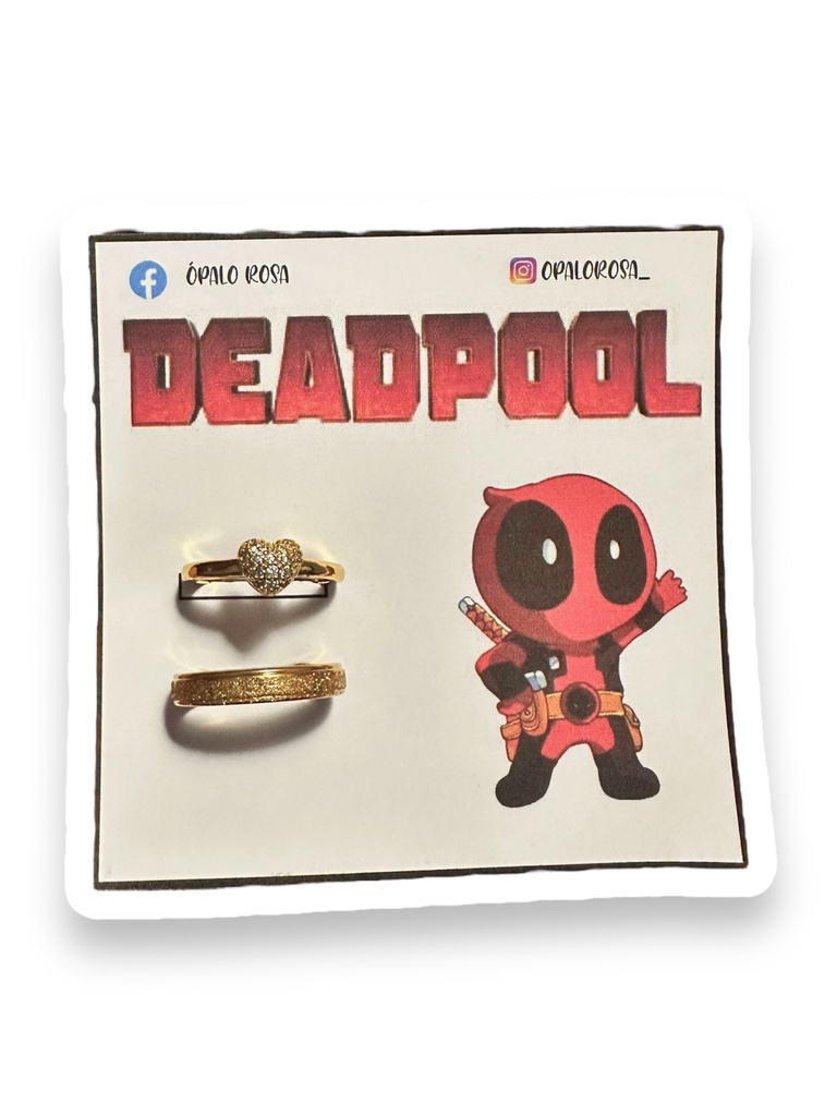 Anillos promesa Deadpool
