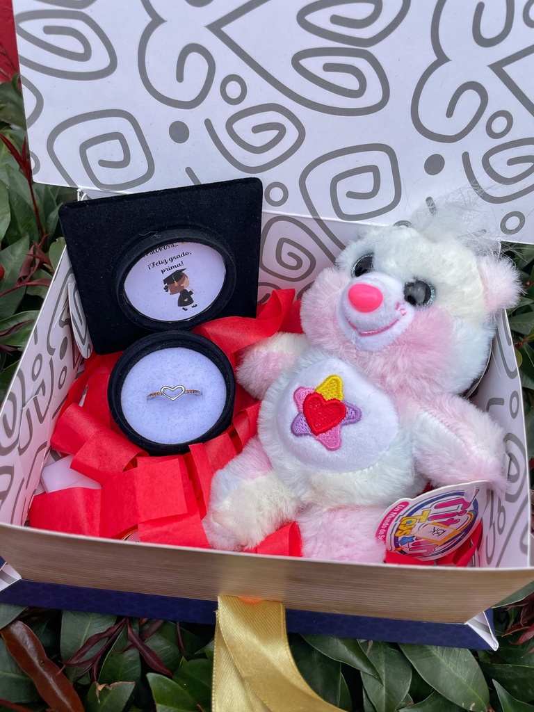 Combo de regalo osito graduado 