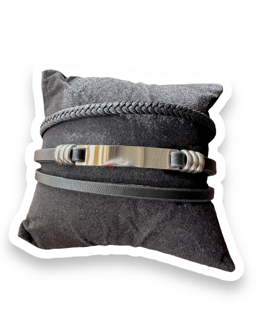 Pulsera esclava en cuero