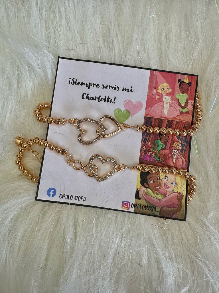 Pulseras Charlotte corazón 
