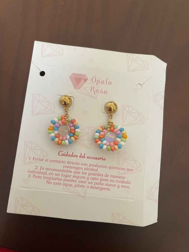 Aretes arcoíris 
