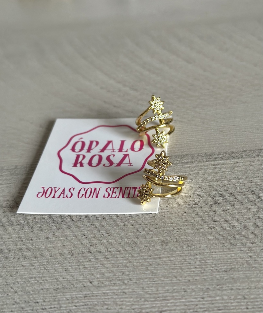 Ear cuff destellos 