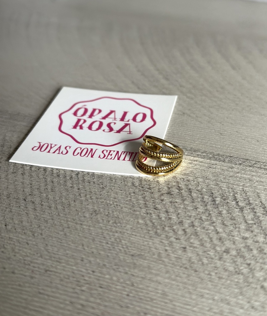 Earcuff tres líneas 