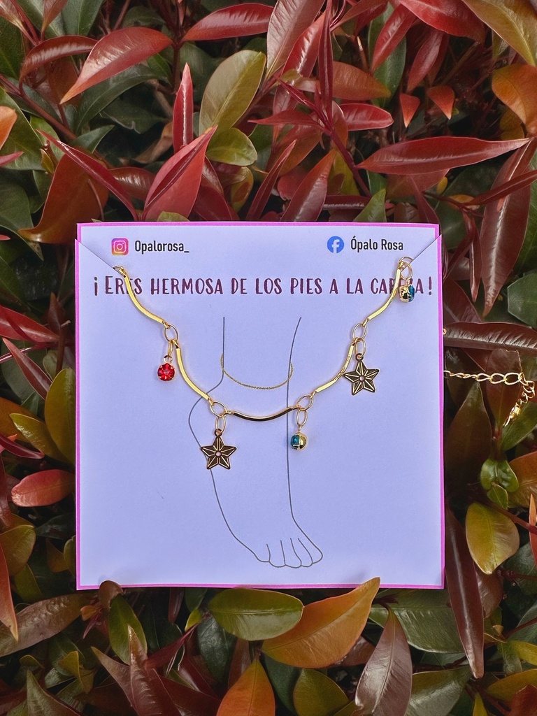 Tobillera estrellas 