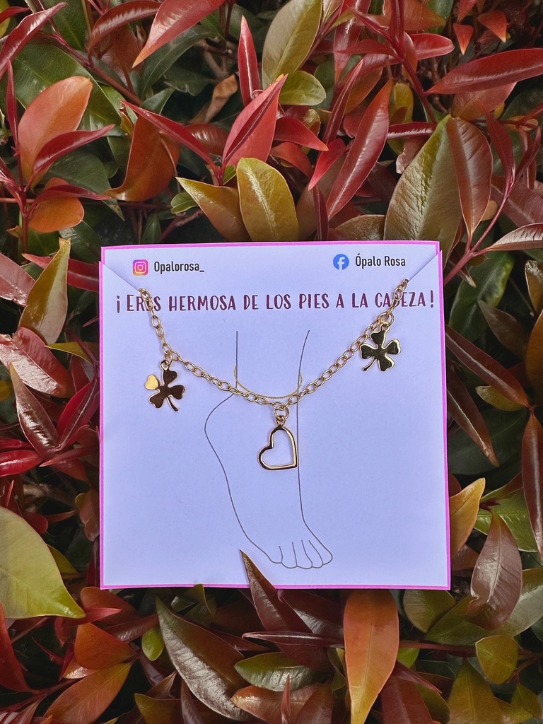 Tobillera trébol 