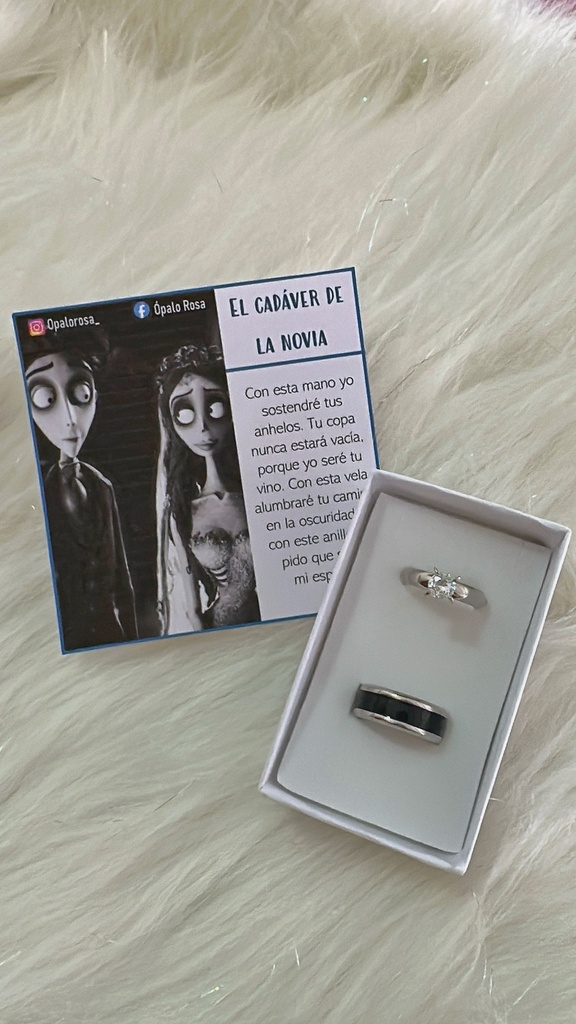 Anillos pareja el cadaver de la novia 