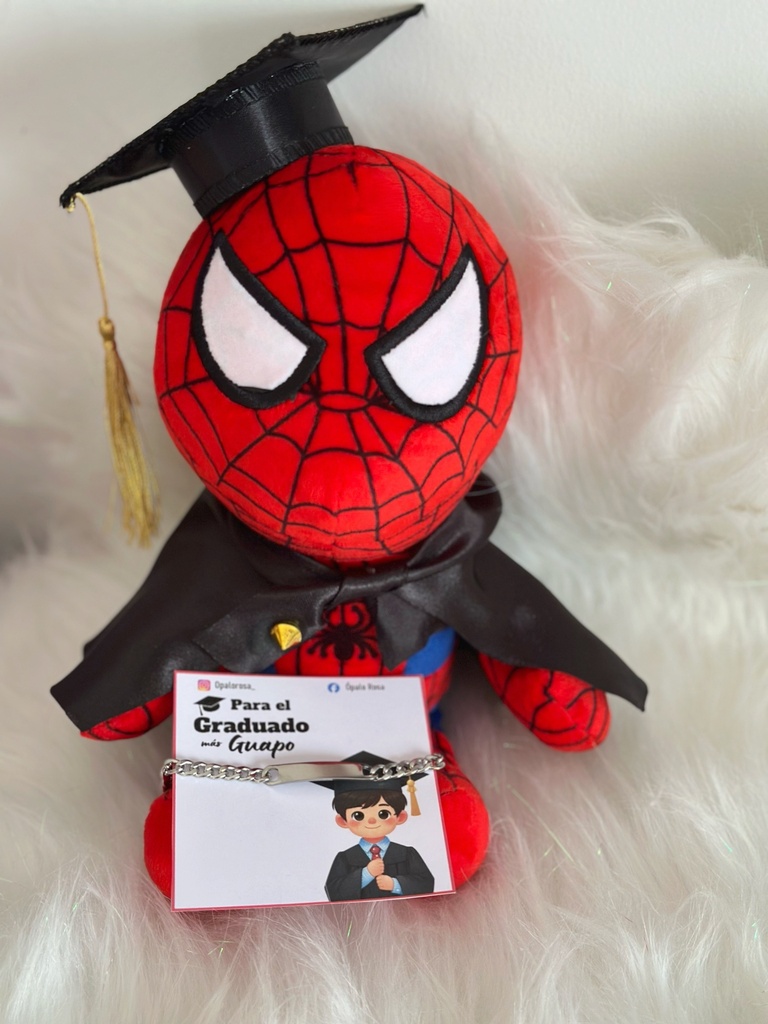 Combo Spiderman graduado pulsera 