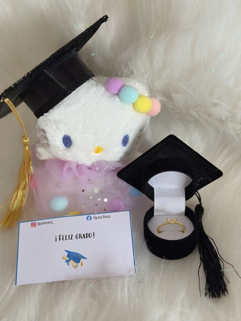 Combo grado Hello Kitty anillo