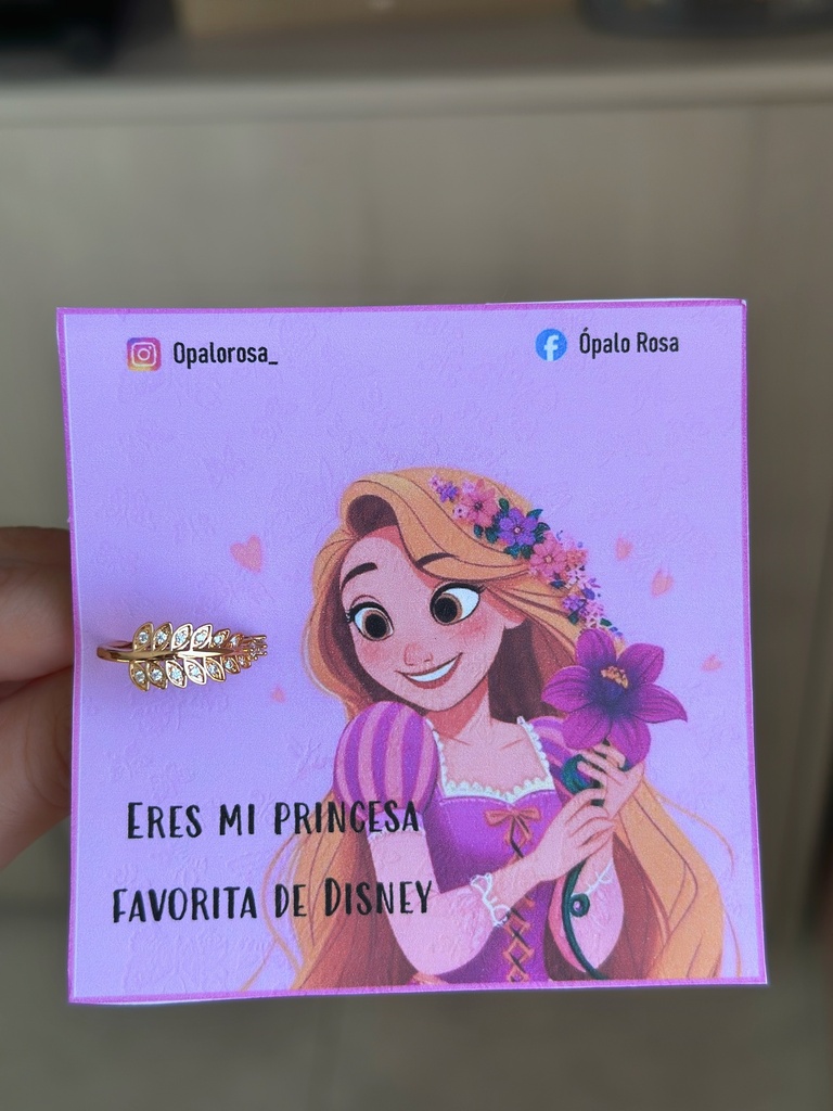 Anillo princesa Rapunzel