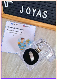 Argolla promesa principe con cofre