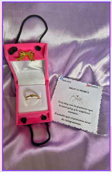 Anillo promesa regalo (incluye cofre)