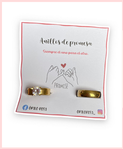 Anillos promesa pareja