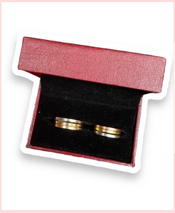 Anillos pareja tres oro