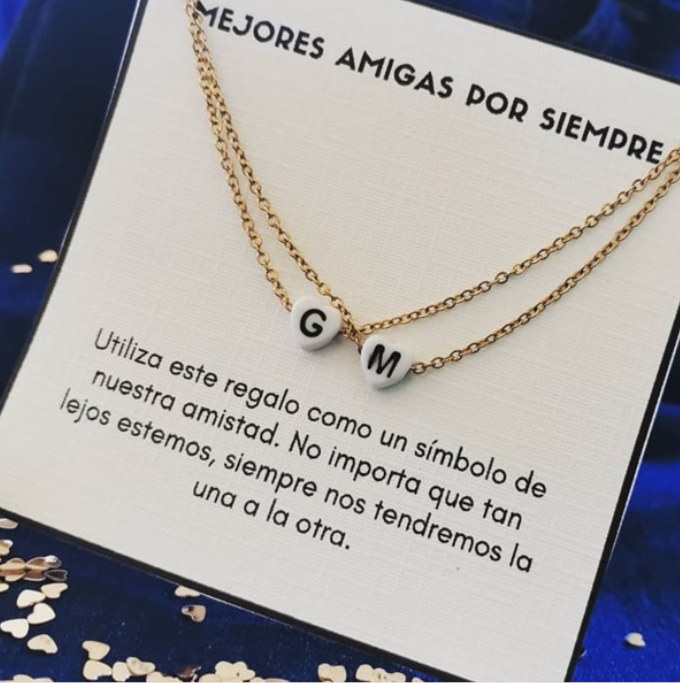 Cadena mejores amigas (Letra Inicial)